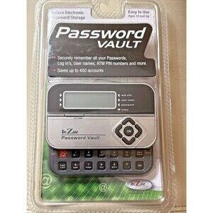 Password Vault 580 Secure Electronic Password Storage RecZone - New Sealed